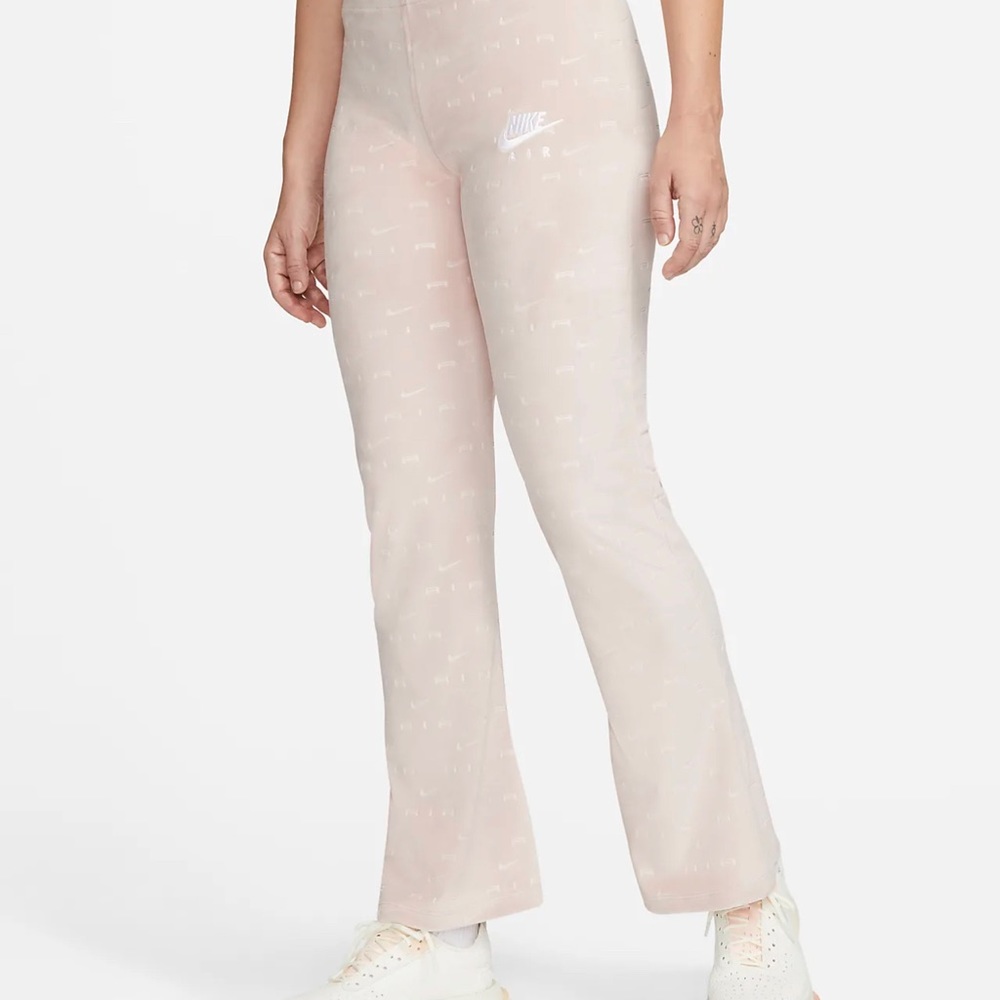 Velour mid rise pants